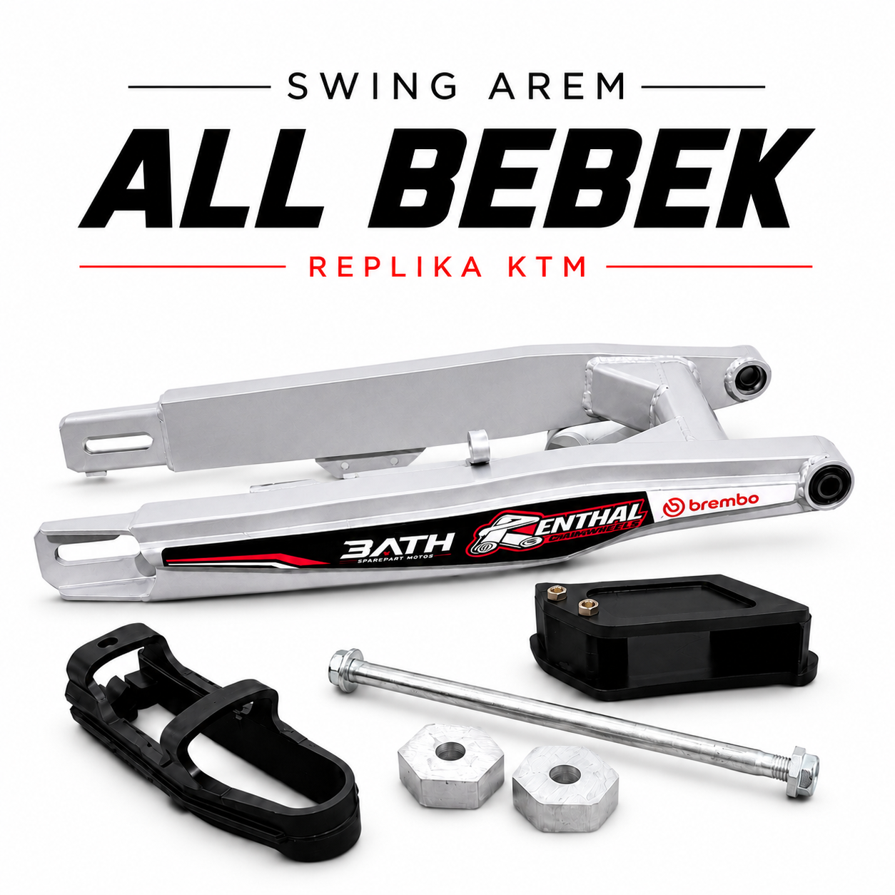 Paket Swing Arem All Bebek Replika KTM TRUSDRIVE beserta kelengkapannya